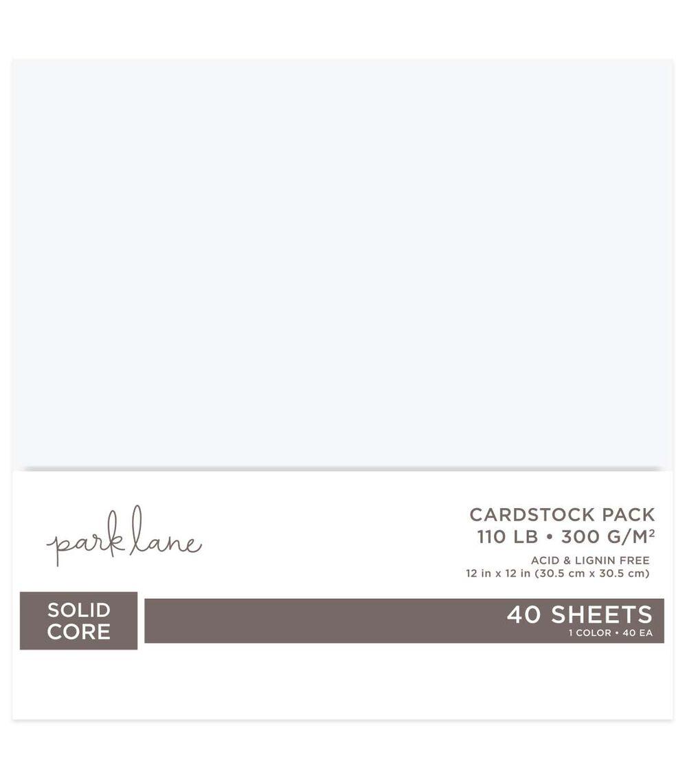 Paper | 40 Sheet 12″ x 12″ White 200gsm Cardstock Paper Pack Paper Paper