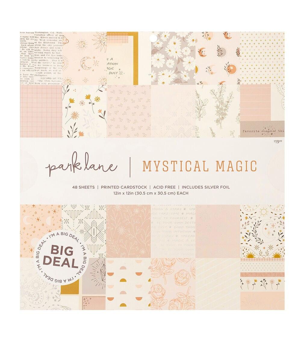 Paper | 48 Sheet 12″ x 12″ Mystical Magic Cardstock Paper Pack Paper Paper