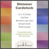 Paper | 48 Sheet 12″ x 12″ Shimmer Cardstock Paper Pack Paper Paper