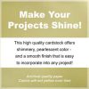 Paper | 48 Sheet 12″ x 12″ Shimmer Cardstock Paper Pack Paper Paper