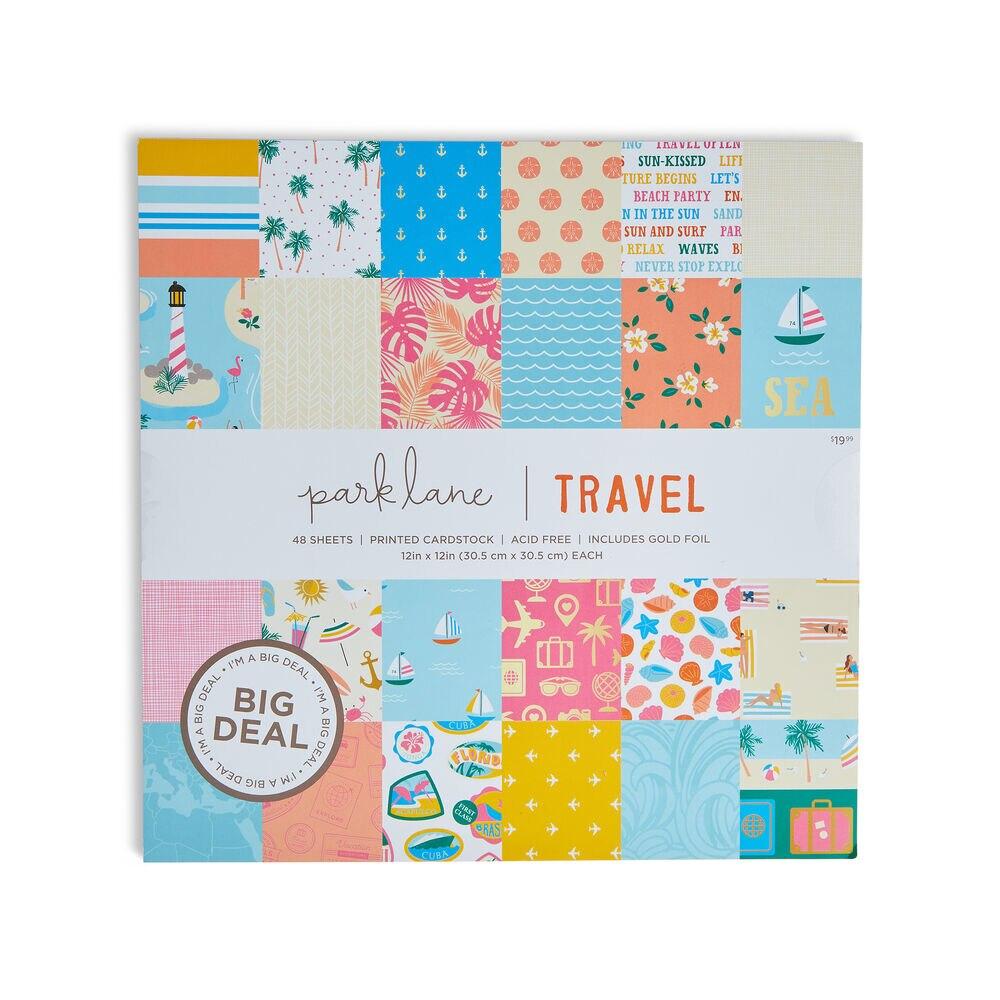 Paper | 48 Sheet 12″ x 12″ Travel Cardstock Paper Pack Paper Paper