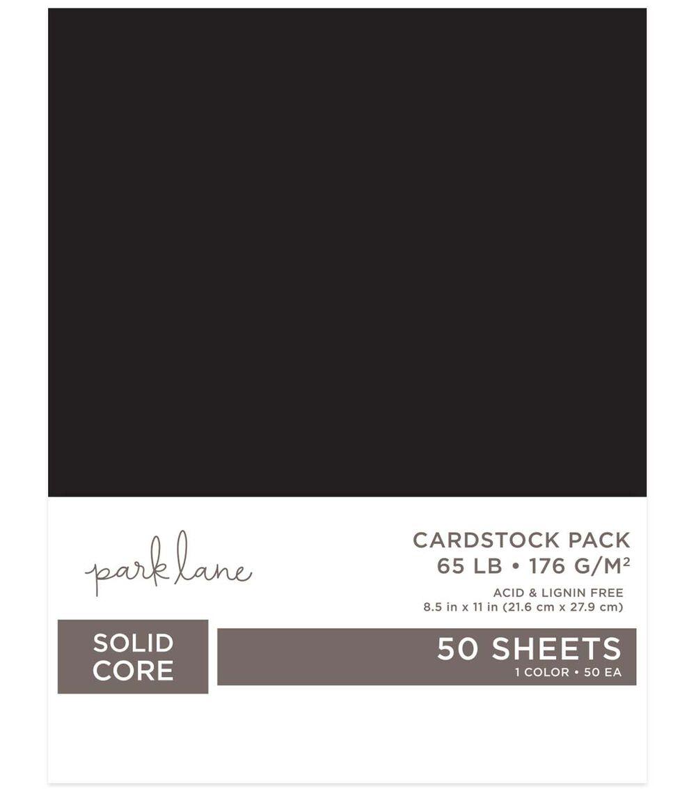 Paper | 50 Sheet 8.5″ x 11″ Black 176gsm Cardstock Paper Pack Paper Paper