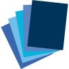 Paper | 50 Sheet 8.5″ x 11″ Blue Assorted Cardstock Paper Pack Paper Paper