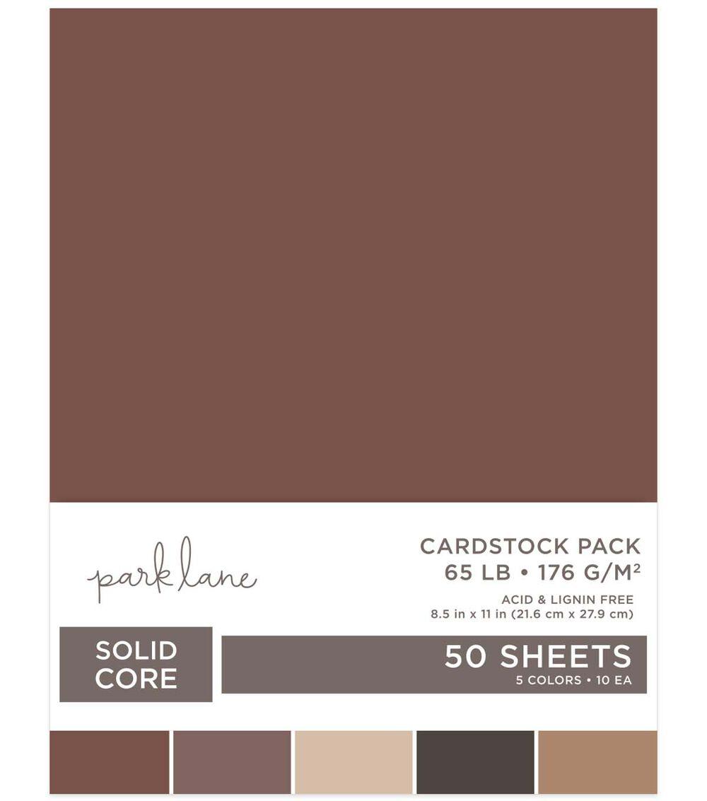 Paper | 50 Sheet 8.5″ x 11″ Brown Assorted Cardstock Paper Pack Paper Paper