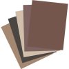 Paper | 50 Sheet 8.5″ x 11″ Brown Assorted Cardstock Paper Pack Paper Paper