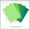 Paper | 50 Sheet 8.5″ x 11″ Green Solid Core Cardstock Paper Pack Paper Paper