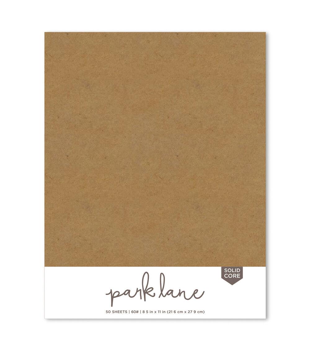 Paper | 50 Sheet 8.5″ x 11″ Kraft Solid Core Cardstock Paper Pack Paper Paper