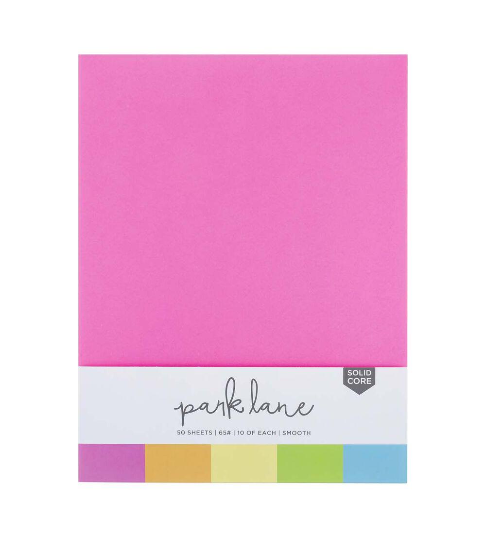 Paper | 50 Sheet 8.5″ x 11″ Neon Solid Core Cardstock Paper Pack Paper Paper