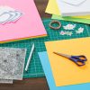 Paper | 50 Sheet 8.5″ x 11″ Neon Solid Core Cardstock Paper Pack Paper Paper