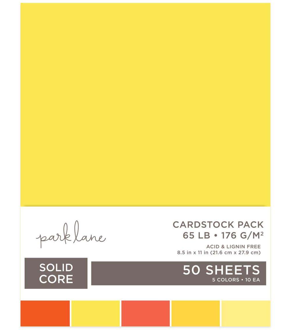 Paper | 50 Sheet 8.5″ x 11″ Orange & Yellow Cardstock Paper Pack Paper Paper