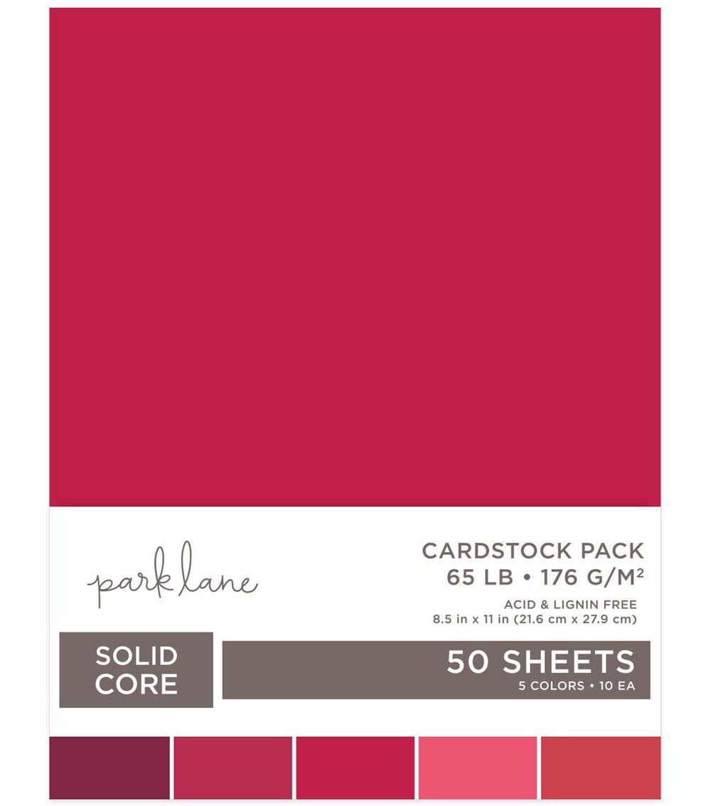 Paper | 50 Sheet 8.5″ x 11″ Red Assorted Cardstock Paper Pack Paper Paper