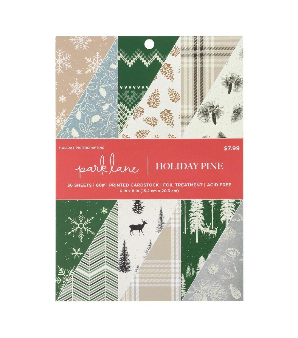 Paper | 6″ x 8″ Christmas Holiday Pine Paper Pack Paper Paper