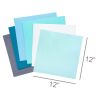 Paper | 60 Sheet 12″ x 12″ Blue Precision Cardstock Paper Pack Paper Paper