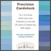 Paper | 60 Sheet 12″ x 12″ Blue Precision Cardstock Paper Pack Paper Paper