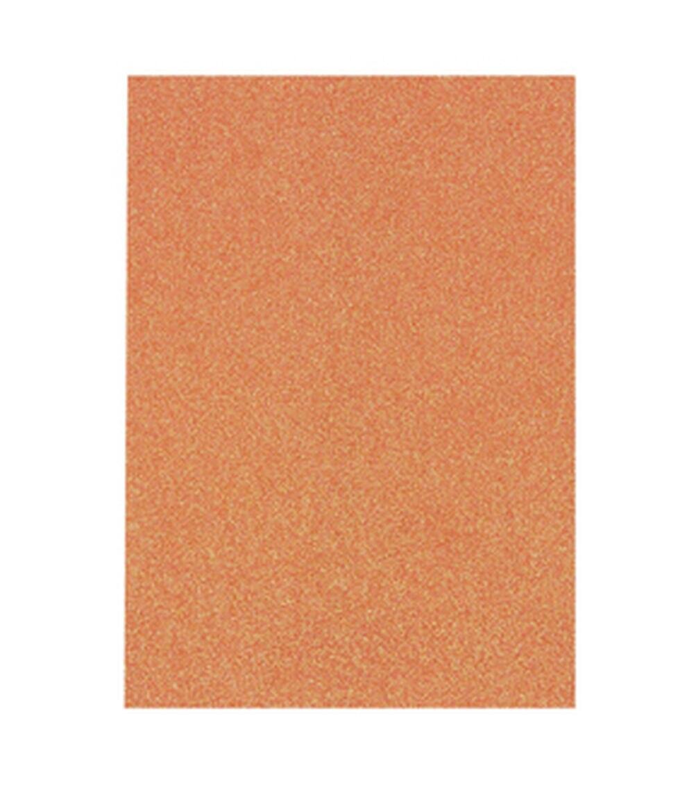 Paper | 8.5″ x 11″ Ombre Glitter Cardstock Orange Paper Orange