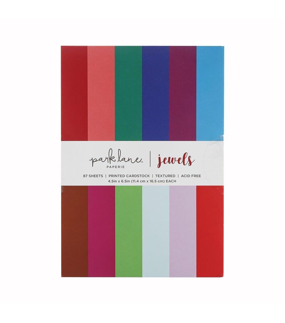 Paper | 87 Sheet 6.5″ x 4.5″ Jewels Textured Cardstock Paper Paper