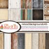 Paper | Kit 12″X12″ Wood Backgrounds Paper Paper