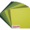 Paper | My Colors Canvas 12”x12” Premium Cardstock Green Tones Paper Paper