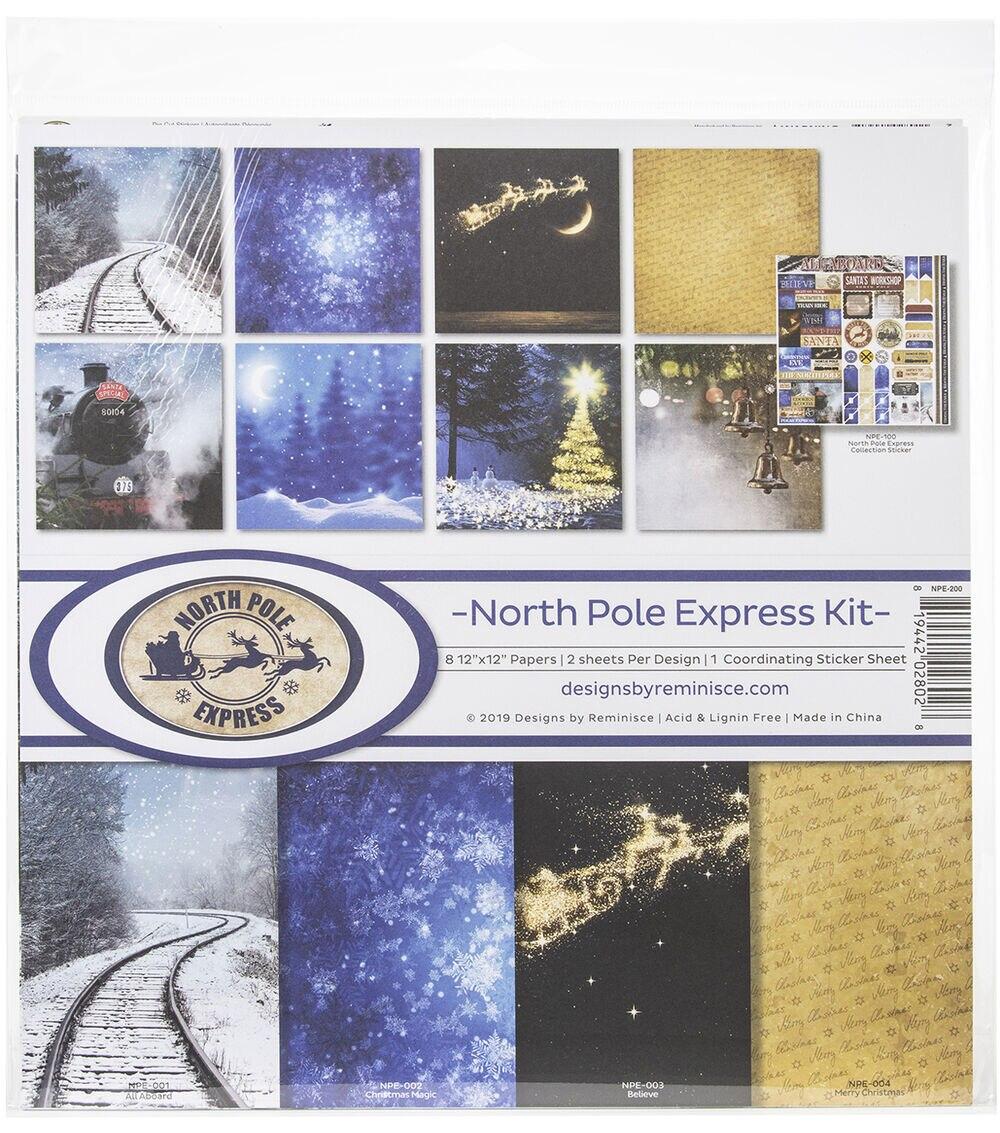 Paper | Reminisce Collection Kit 12”X12” North Pole Express Paper Paper