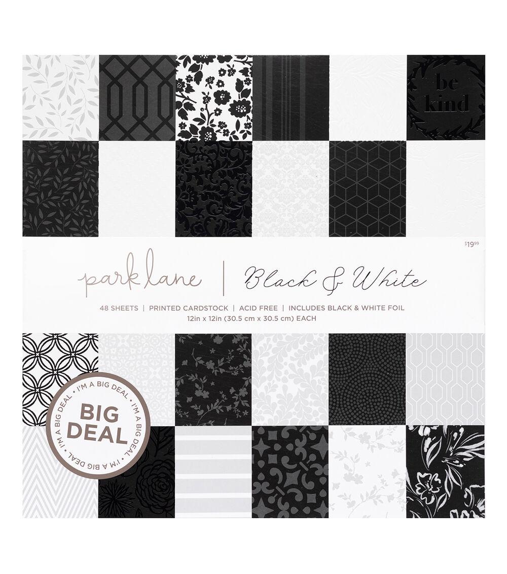 Paper | Stack 12×12 Black & White Paper Paper