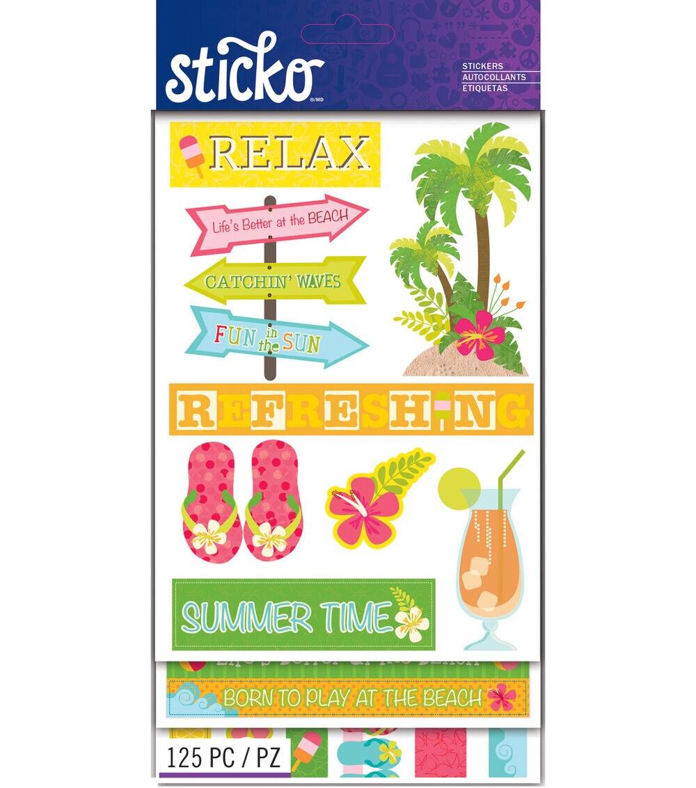 Paper | Summer 5 Sheet 125pc Stickers Paper Paper