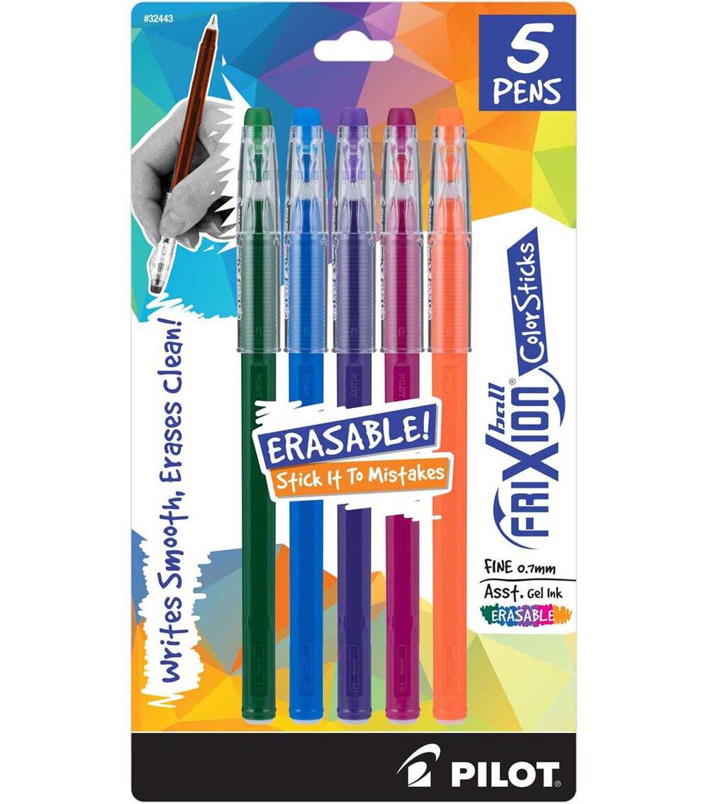 Pens & Markers | Ball Color Sticks Erasable Gel Pens 5 Pkg Paper Crafts & Scrapbooking Pens & Markers