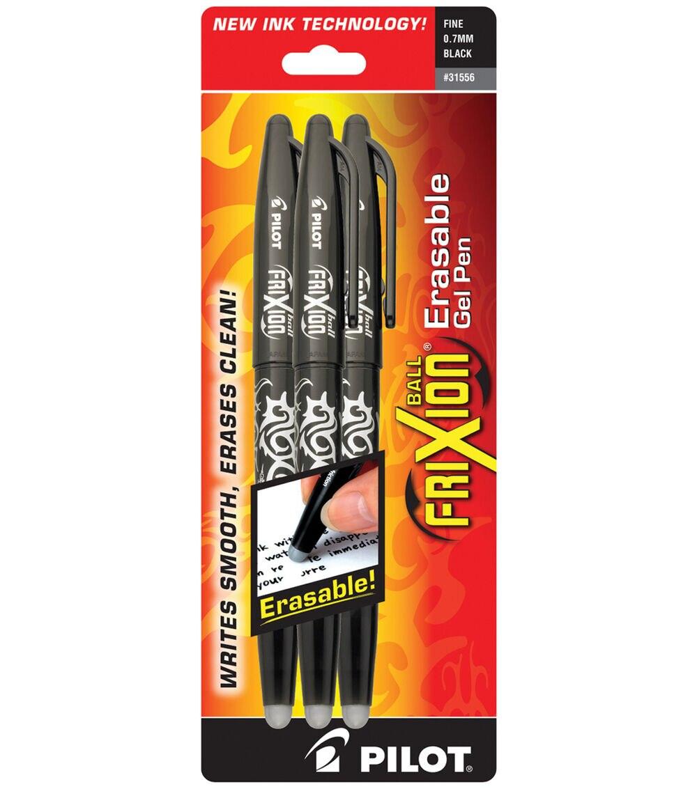 Pens & Markers | Ball Erasable Gel Pens 3 Pkg Black Paper Crafts & Scrapbooking Pens & Markers