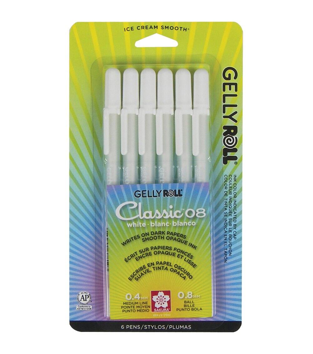 Pens & Markers | Classic Medium Point Pens 6 Pkg White Paper Crafts & Scrapbooking Pens & Markers