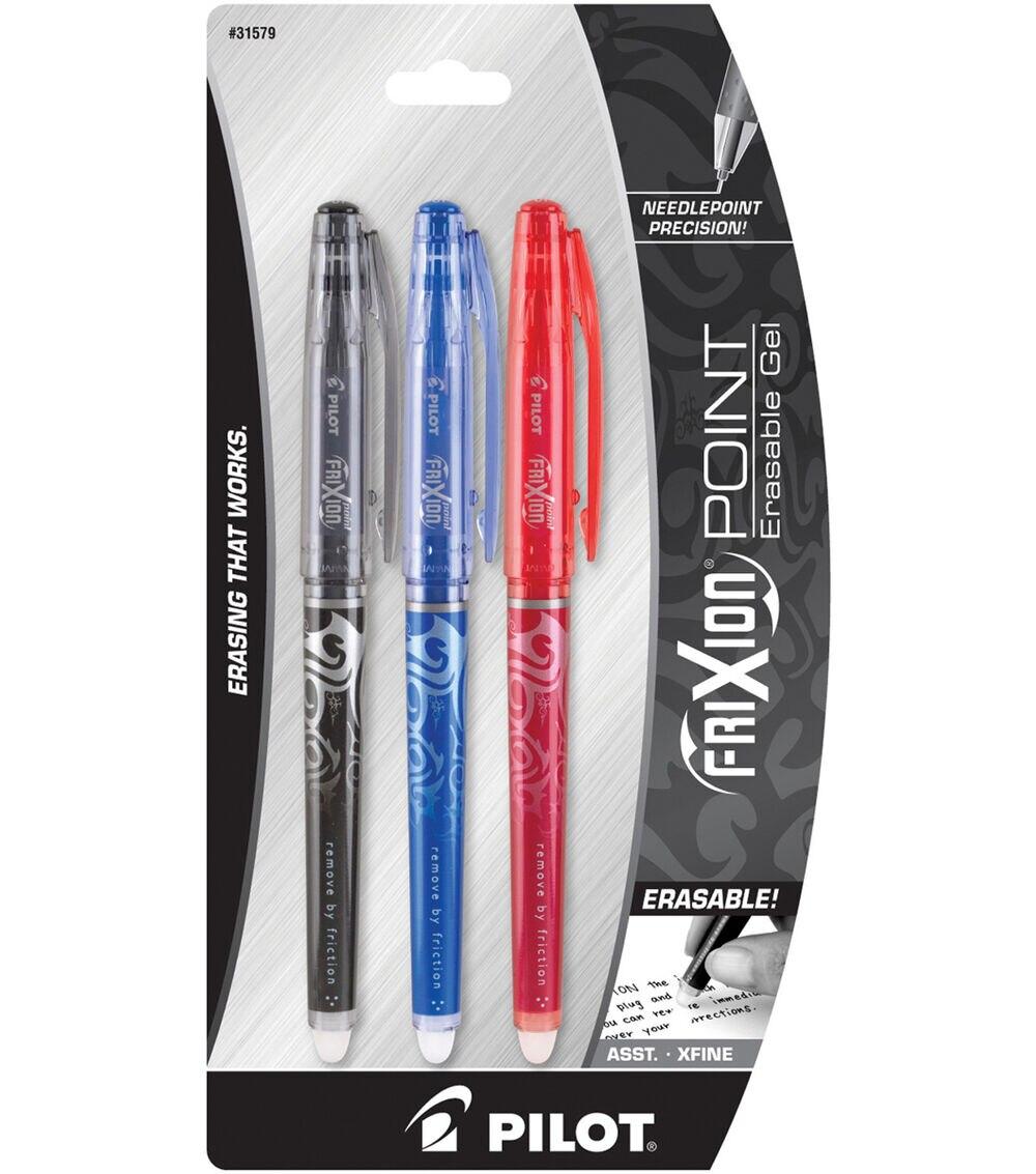 Pens & Markers | Extra Fine Point Erasable Gel Pens 3 Pkg Black, Blue & Red Paper Crafts & Scrapbooking Pens & Markers