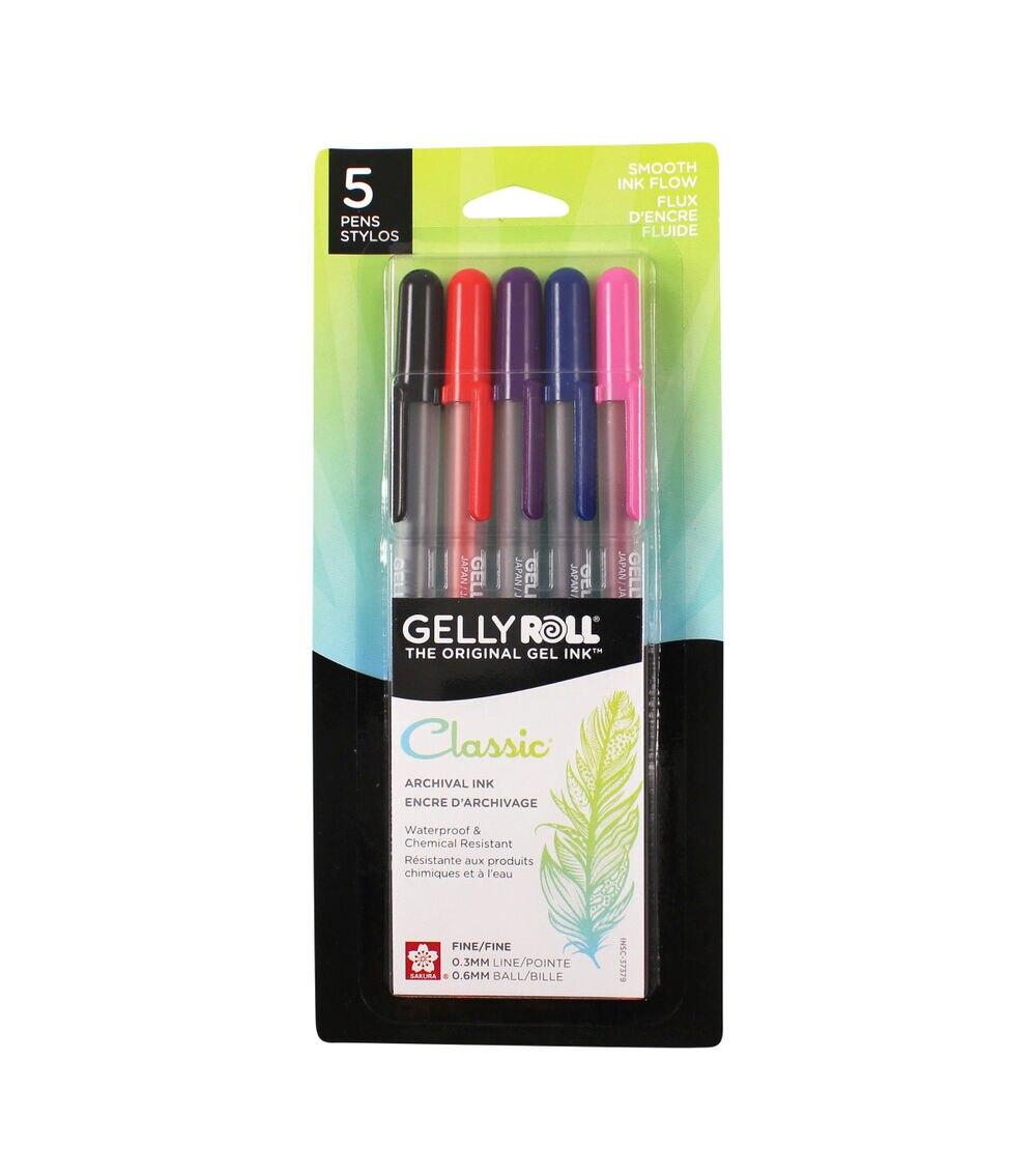 Pens & Markers | Gelly Role Fine Point Pen Set 5PK Paper Crafts & Scrapbooking Pens & Markers