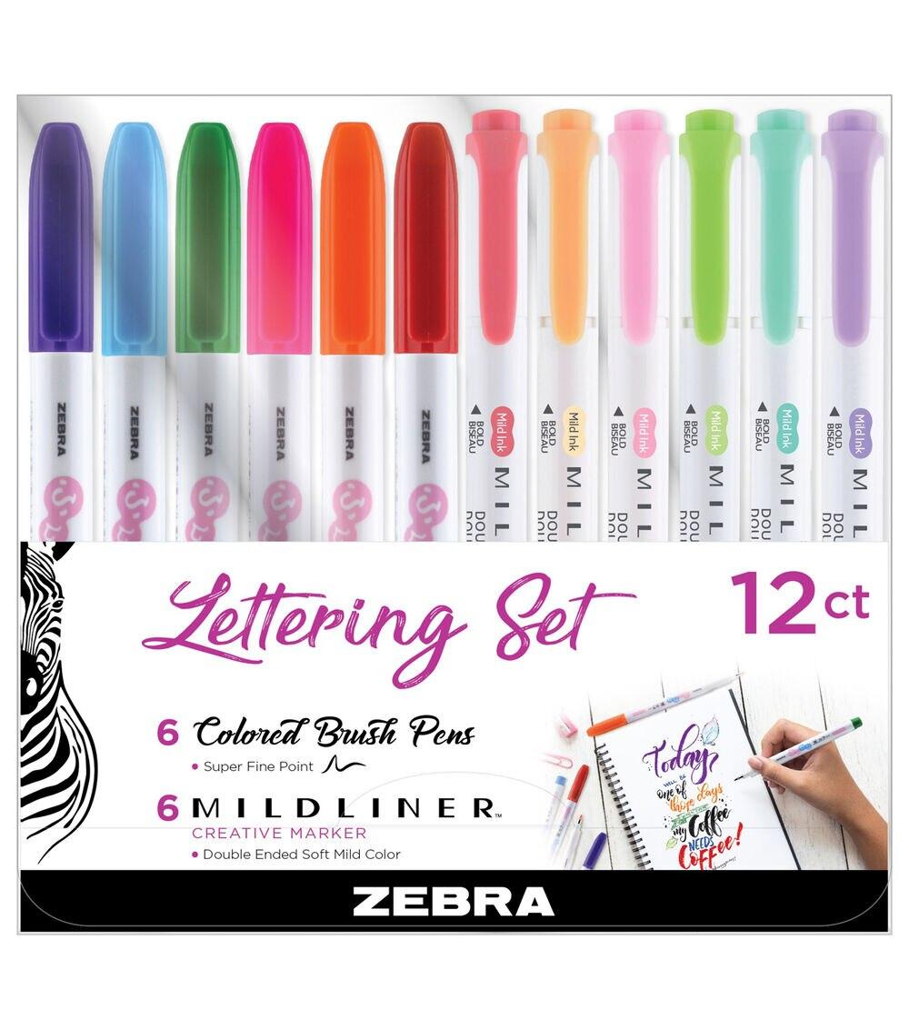 Pens & Markers | Lettering Set Colored Brush Pens and Mildliner Paper Crafts & Scrapbooking Pens & Markers