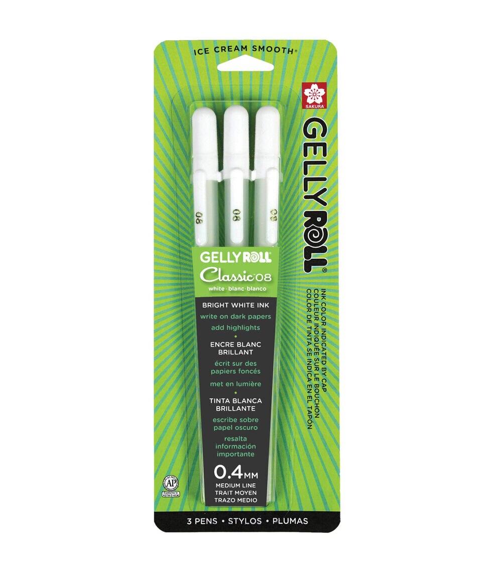 Pens & Markers | Medium Point Pens 3 Pkg White Paper Crafts & Scrapbooking Pens & Markers