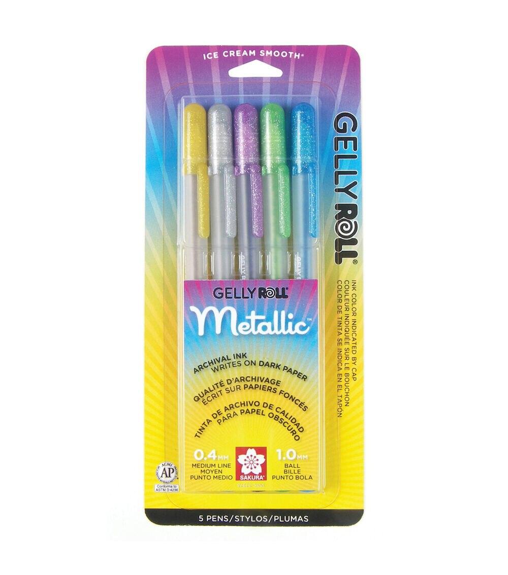 Pens & Markers | Medium Point Pens 5PK Metallic Paper Crafts & Scrapbooking Pens & Markers