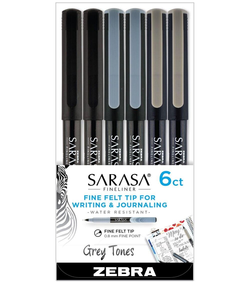 Pens & Markers | Sarasa Fineliner Grey Tones 6pk Paper Crafts & Scrapbooking Pens & Markers