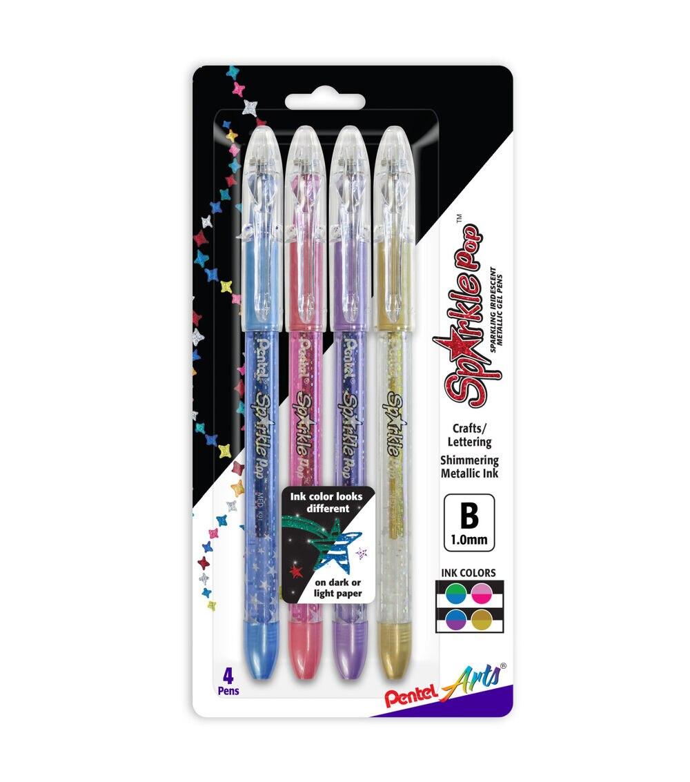 Pens & Markers | Sparkle Pop Metallic Gel Pen Set 4 Colors Paper Crafts & Scrapbooking Pens & Markers