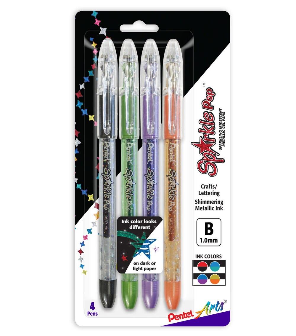 Pens & Markers | Sparkle Pop Metallic Gel Pen Set 4 Colors Paper Crafts & Scrapbooking Pens & Markers