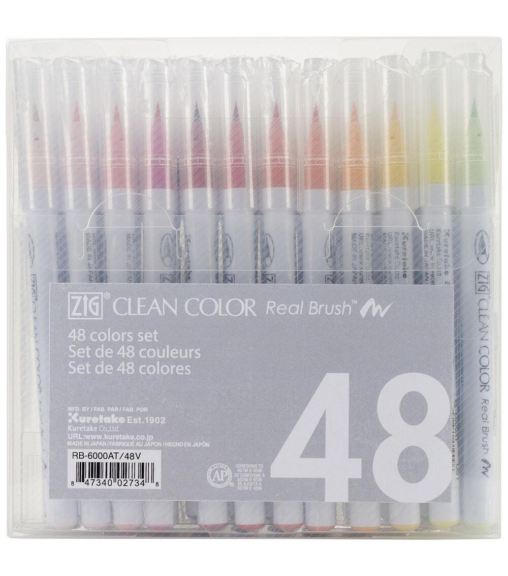 Pens & Markers | Zig 48pcs Clean Color Real Brush Markers Paper Crafts & Scrapbooking Pens & Markers