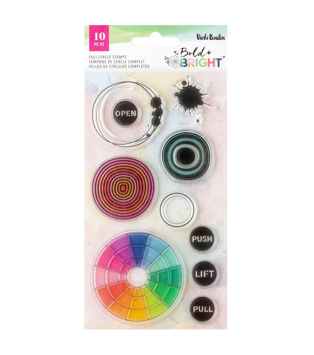 Stamping | 10ct Bold & Bright Clear Acrylic Stamps Paper Crafts & Scrapbooking Stamping