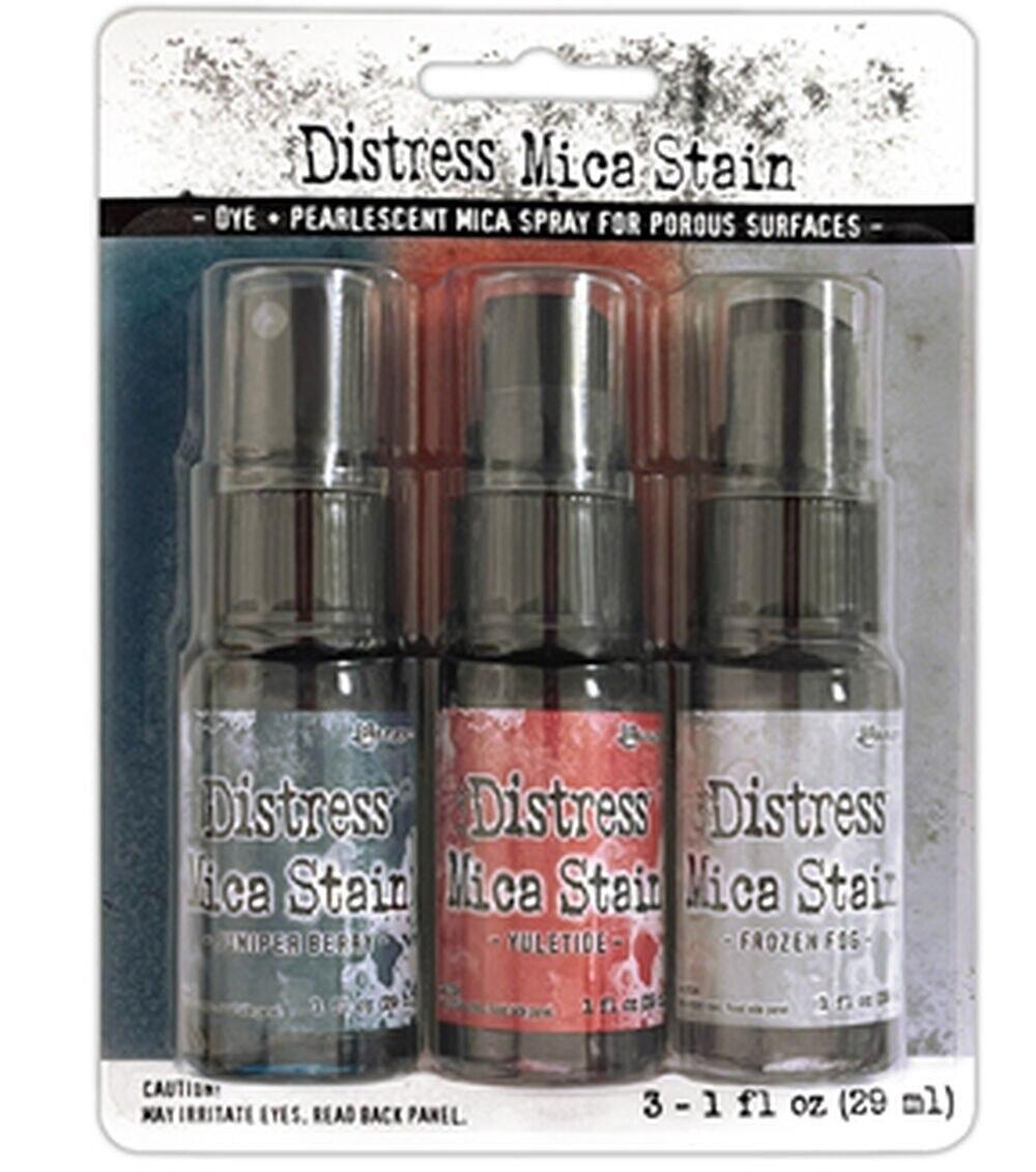 Stamping | 1oz Christmas Distress Holiday Mica Ink Stains 5ct Paper Crafts & Scrapbooking Stamping