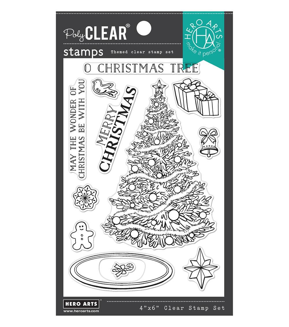 Stamping | 4″ x 6″ O Christmas Tree Clear Stamps Paper Crafts & Scrapbooking Stamping