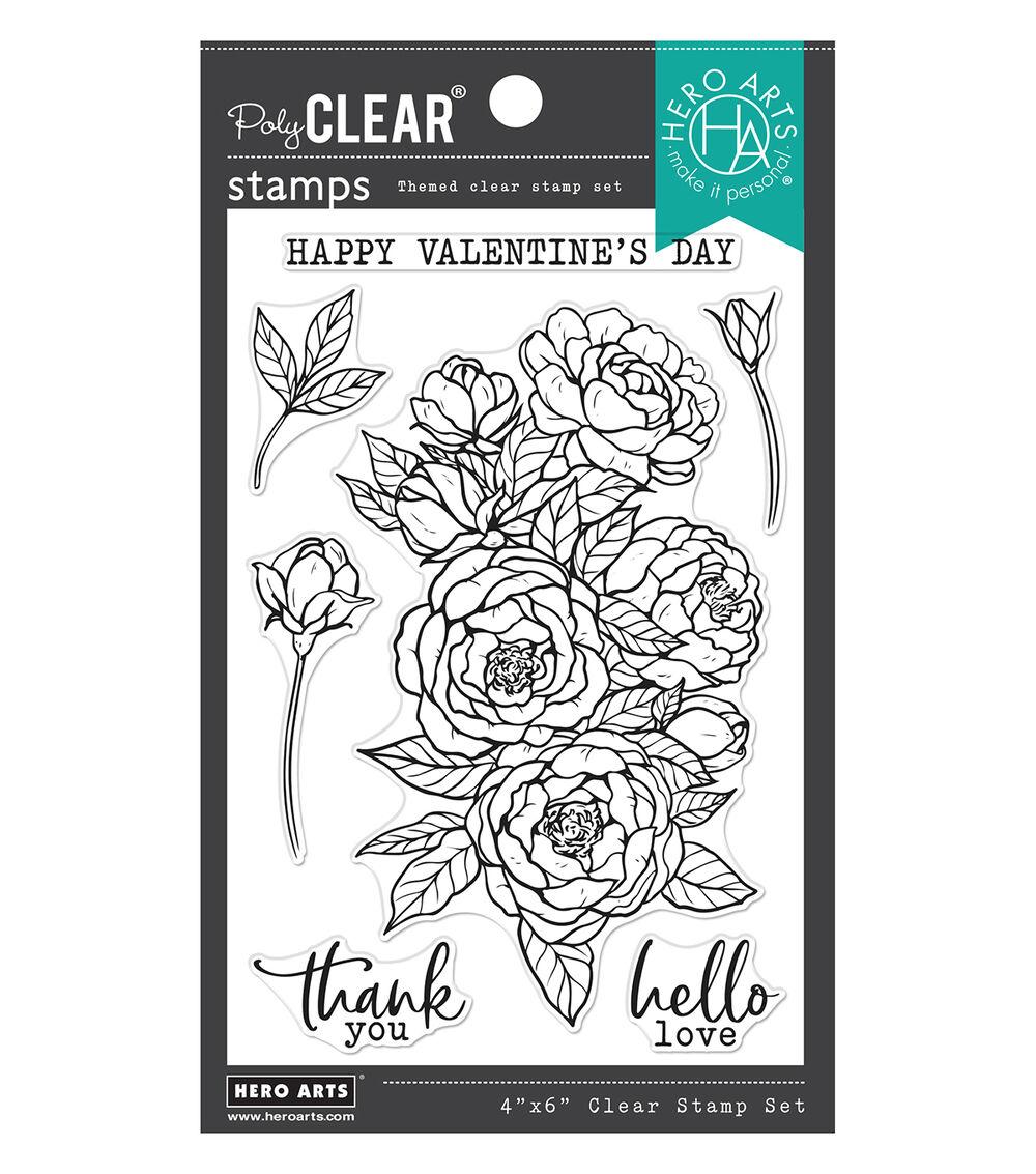 Stamping | 4″ x 6″ Peonies Bunch Clear Stamps Paper Crafts & Scrapbooking Stamping