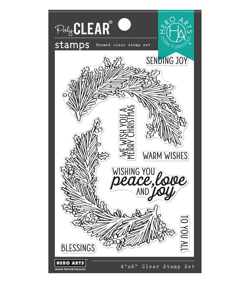 Stamping | 4″ x 6″ Year Round Wreath Clear Stamps Paper Crafts & Scrapbooking Stamping