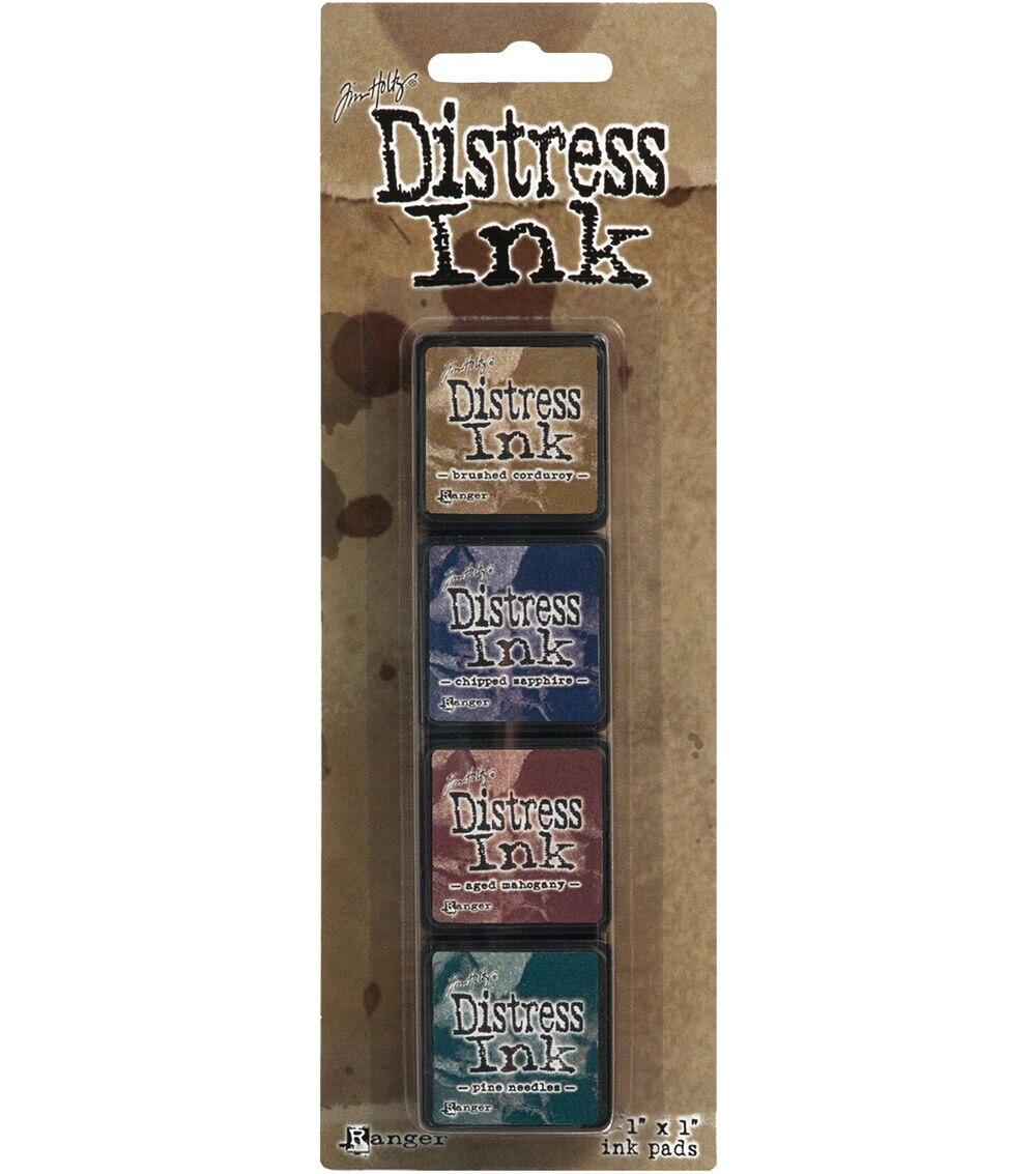 Stamping | 4ct Distress Kit 12 Mini Ink Pads Paper Crafts & Scrapbooking Stamping