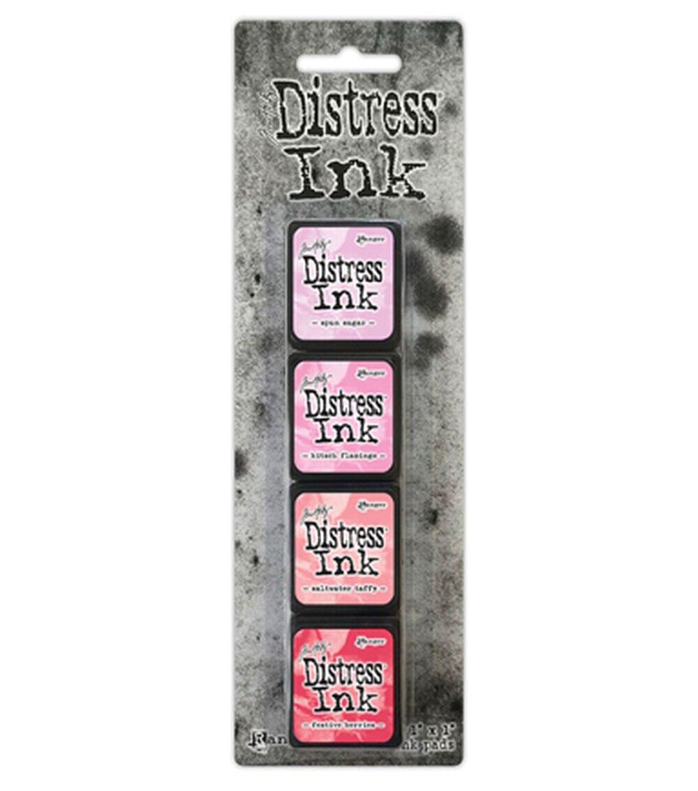 Stamping | 4ct Distress Kit Pink & Red Mini Ink Pads Paper Crafts & Scrapbooking Stamping