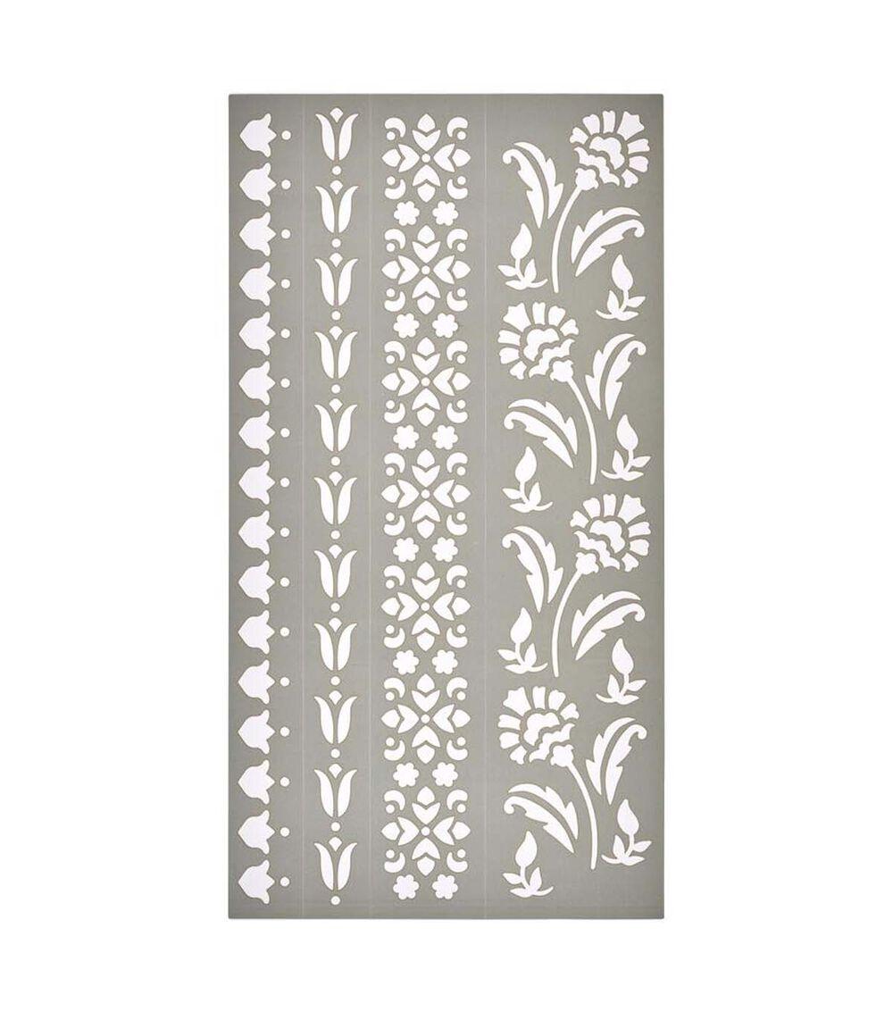 Stamping | 5ct Floral Stamp & Stencils Paper Crafts & Scrapbooking Stamping