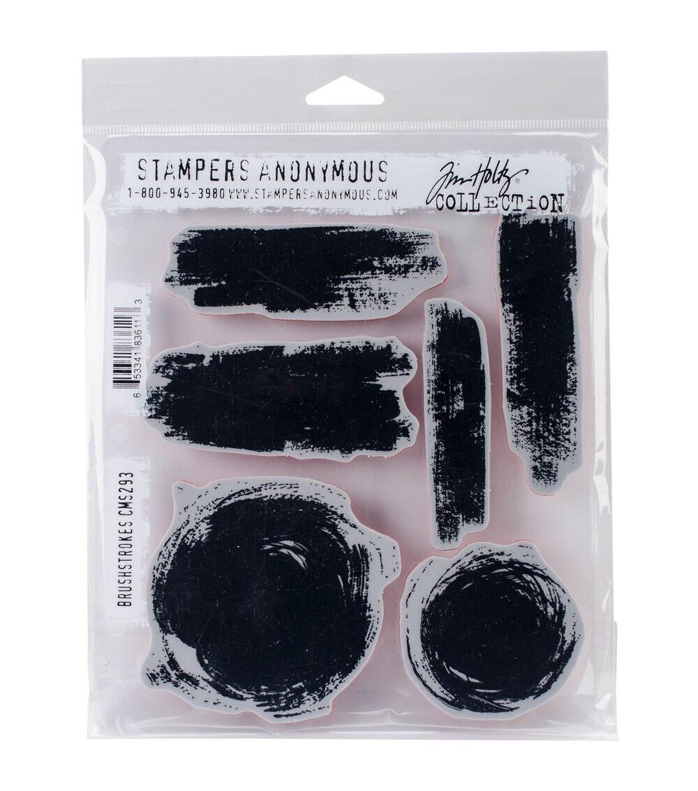 Stamping | 7″ x 8.5″ Brush Strokes Red Rubber Cling Stamps Paper Crafts & Scrapbooking Stamping