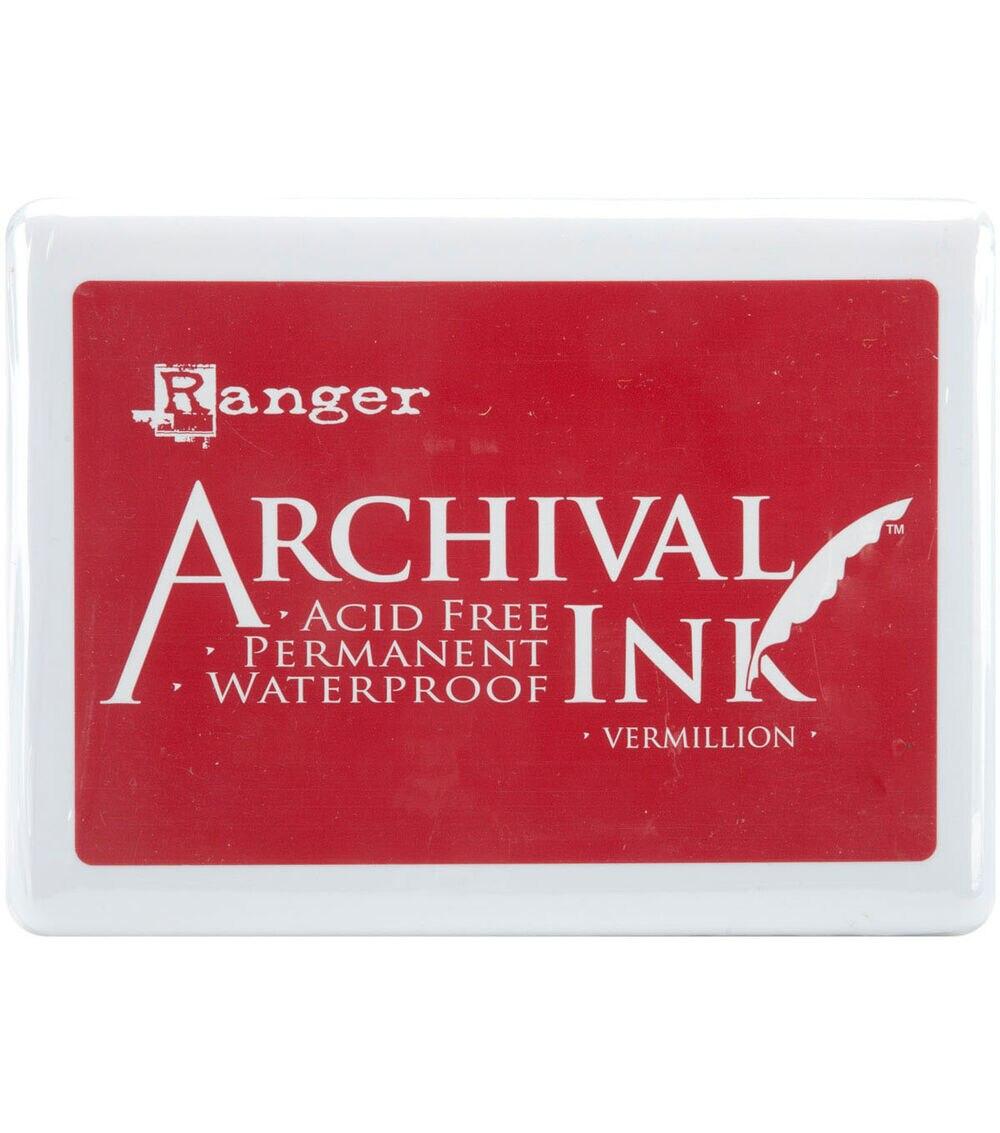 Stamping | Archival Ink Jumbo Ink Pad #3 Vermillion Paper Crafts & Scrapbooking Stamping