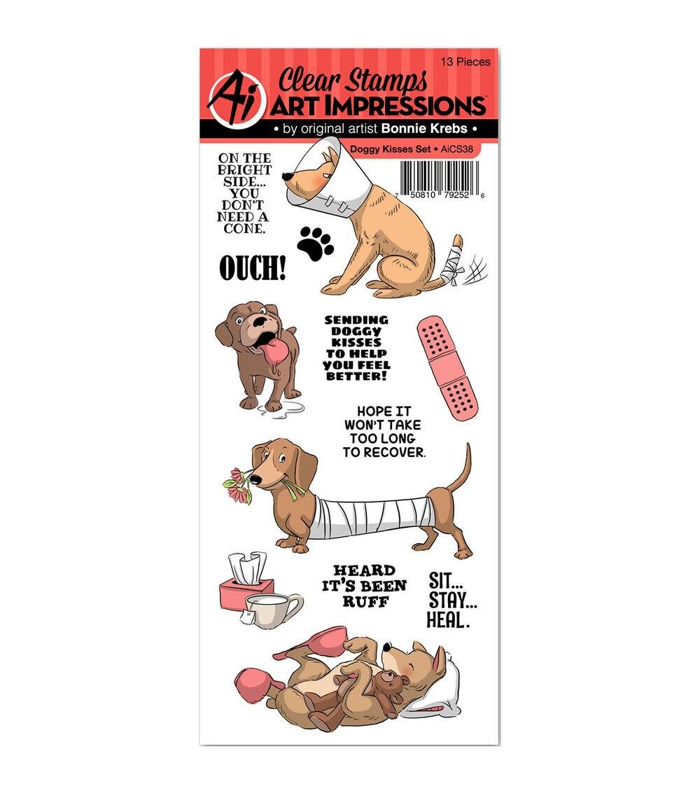 Stamping | Art Impressions 13 pk Funny Farm Clear Stamps Doggy Kisses Paper Crafts & Scrapbooking Stamping