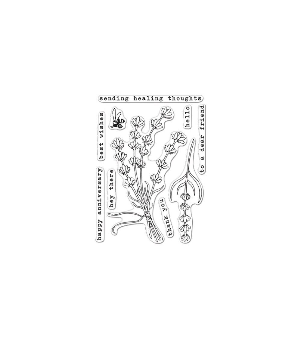 Stamping | Clear Stamp Set Floral Bundle Lavender Paper Crafts & Scrapbooking Stamping