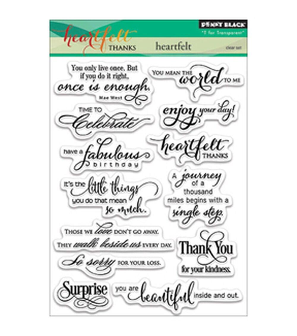 Stamping | Clear Stamps 5″X7″ Heartfelt Paper Crafts & Scrapbooking Stamping